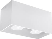 Laelamp Sollux Quad, 2xGU10, 40W, valge