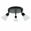 Laelamp Candellux Costa, 98-29607, 3xE14, 40W, must, valge kuppel