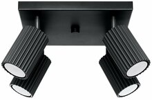 Laelamp Sollux Karbon 4 SL.1583, 4xGU10, 10W, must