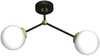 Laelamp Milagro Joy, 2xE14, 40W, must/kuldne
