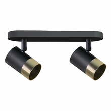 Laelamp Candellux Tobi, 30 W, GU10, must/kuldne, 34 x 5.5 cm