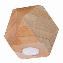 Laevalgusti Sollux Woody 1, 1xGU10, 40W, naturaalne puit