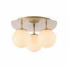 Laelamp Opviq Well, kuldne, 37 x 44 cm, klaasist kupliga