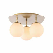 Laelamp Opviq Well, kuldne, 37 x 44 cm, klaasist kupliga
