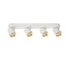 Laelamp Milagro Andy, 4xGU10, 8W, 230V, valge/kuldne