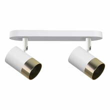 Laelamp Candellux Lighting Tobi, 30 W, GU10, 34 x 5.5 cm, valge/kuldne