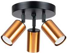 Laelamp Sollux Winx 3P, 3xGU10, max 10 W LED, must/vask