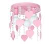 Laste laelamp Decoland Elza hearts, 3xE27, 60W, 230V, roosa