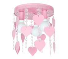 Laste laelamp Decoland Elza hearts, 3xE27, 60W, 230V, roosa