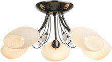 Rippvalgusti G.LUX GT-311-5, 5 x E14, must/kuldne, 45 x 25 cm