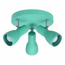 Laevalgusti Candellux Picardo, 3xE14, 40W, türkiis, 29x29 cm