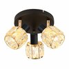 Laelamp Candellux Dubai, 98-30214, 3xE14, 40W, 36 cm, must/kuld