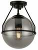 Laelamp GTV Drop, 7165, 1xE27, 40 W, must/suitsuhall, 21 cm