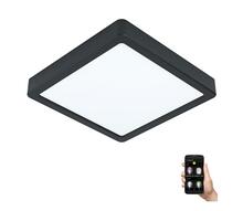 LED laelamp Eglo Fueva-Z, 900109, 16,5 W, IP44, 21 x 21 cm, must