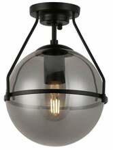 Laelamp GTV Drop, 7165, 1xE27, 40 W, must/suitsuhall, 21 cm