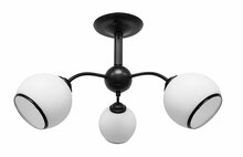 Laelamp Candellux Lighting Marinen, 40 W, E27, 56x56 cm, must/valge