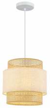 Rippvalgusti GTV Abra 6168, 40 W, E27, IP20, 40 cm, naturaalne, rotangist kuppel