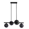 Rippvalgusti Candellux Kama, 4xG9, 28W, must/suitsumust