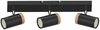 Laelamp Candellux Lagos 93-13729, 3xGU10, 15W, must/pruun