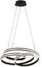 Rippvalgusti LED Trio Nuria, 60W, 2300/3000/4000K, 7200lm, must, ø60 x 150 cm