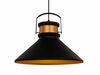Rippvalgusti G.LUX GT-930-1S, 60 W, E27, must/kuldne