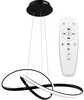Ripplaevalgusti Toolight APP395-CP, LED, must, kaugjuhtimispuldiga