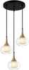 Rippvalgusti Italux Konila, PND-99709-3A-BRO-CL, 3xG9, 10W, messing