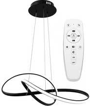 Ripplaevalgusti Toolight APP395-CP, LED, must, kaugjuhtimispuldiga