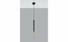 Rippvalgusti Sollux Mozaica, 1xG9, 12 W, must/kuldne