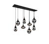 Rippvalgusti Trio Lumina, 8xE14, max 40W, must, 115 x 20 x 150 cm