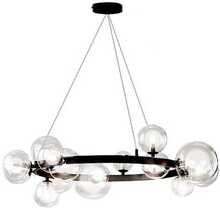 Rippvalgusti Toolight APP906-15CP, G9, 15x40W, must, klaaskuulidega