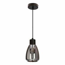 Rippvalgusti Candellux Moldo, 1xE27, 40W, must/suitsuhall, ø 12 cm