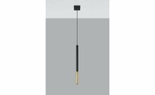 Rippvalgusti Sollux Mozaica, 1xG9, 12 W, must/kuldne