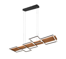 Rippvalgusti LED Trio Harper, 42W, 3000K, 5700lm, 115x44x150cm, must/puit
