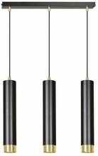 Rippvalgusti Emibig Kibo 3, GU10, 3 x 8 W, must/kuldne