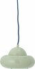 Rippvalgusti Bloomingville Bubble, ø 22 cm, metall, roheline