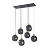 Ripplamp Orno Jala 6P, E27, max. 15W, must