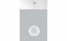Rippvalgusti Sollux Ball SL.0256, 60 W, E27, valge