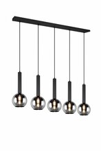 Rippvalgusti Trio Clayton, 310300532, 5 x E27, max 28W, must, 115 x 20 x h150 cm