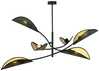 Rippvalgusti Emibig Lotus 6, 6xE14, 10W, must/kuld
