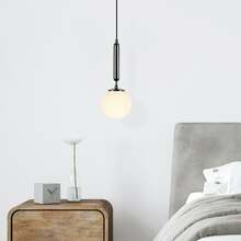 Rippvalgusti Opviq King, 11450, must/valge, metallist kuup