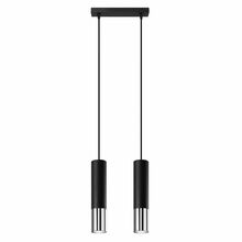 Rippvalgusti Sollux Loopez 2, 2xGU10, 10W, must/kroom