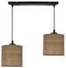 Rippvalgusti Candellux Lighting Legno, 32-18328, 2xE27, 40W, must