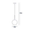 Rippvalgusti Italux Deore, E27, must korpus, PND-5578-1S-BK