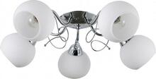 Rippvalgusti Italux PND-6895-5, E27, kroom/valge