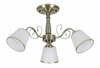 Rippvalgusti Candellux Lighting Losanna, 3xE14, 40W, 230V, messing