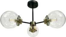 Rippvalgusti Candellux Lens, 3x40W, E14, must patineeritud