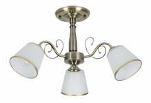 Rippvalgusti Candellux Lighting Losanna, 3xE14, 40W, 230V, messing