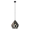 Rippvalgusti Eglo Carlton, 49254, 60 W, E27, must/vask