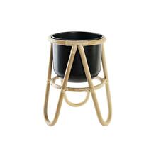 Rippvalgusti DKD Home Decor, naturaalne/must, metall/bambus, 26 x 26 x 40 cm